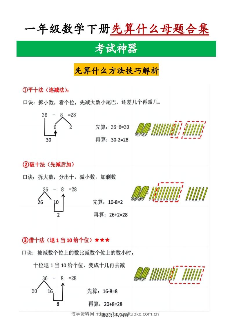 图片[2]-25新一下数学十大母题重点资料合集（34页）-博学资料网