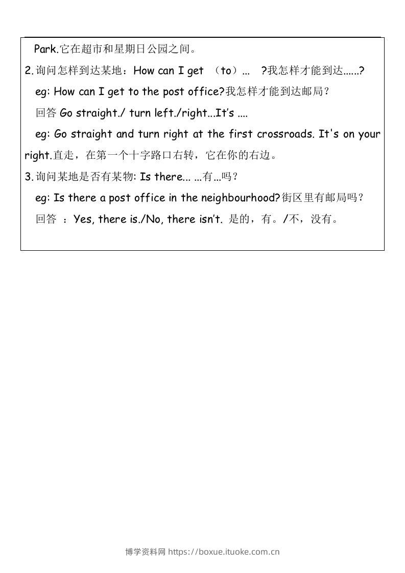 图片[2]-知识点（素材）英语四年级下册-博学资料网