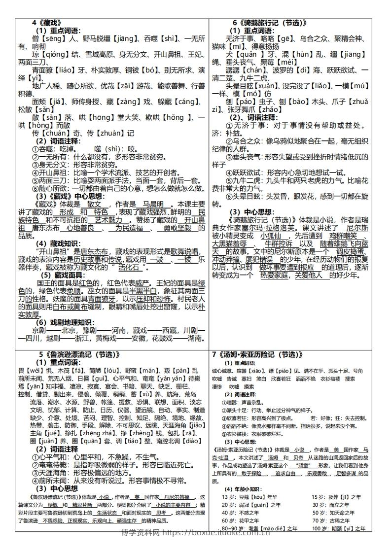 图片[2]-【课课贴】六下语文-博学资料网