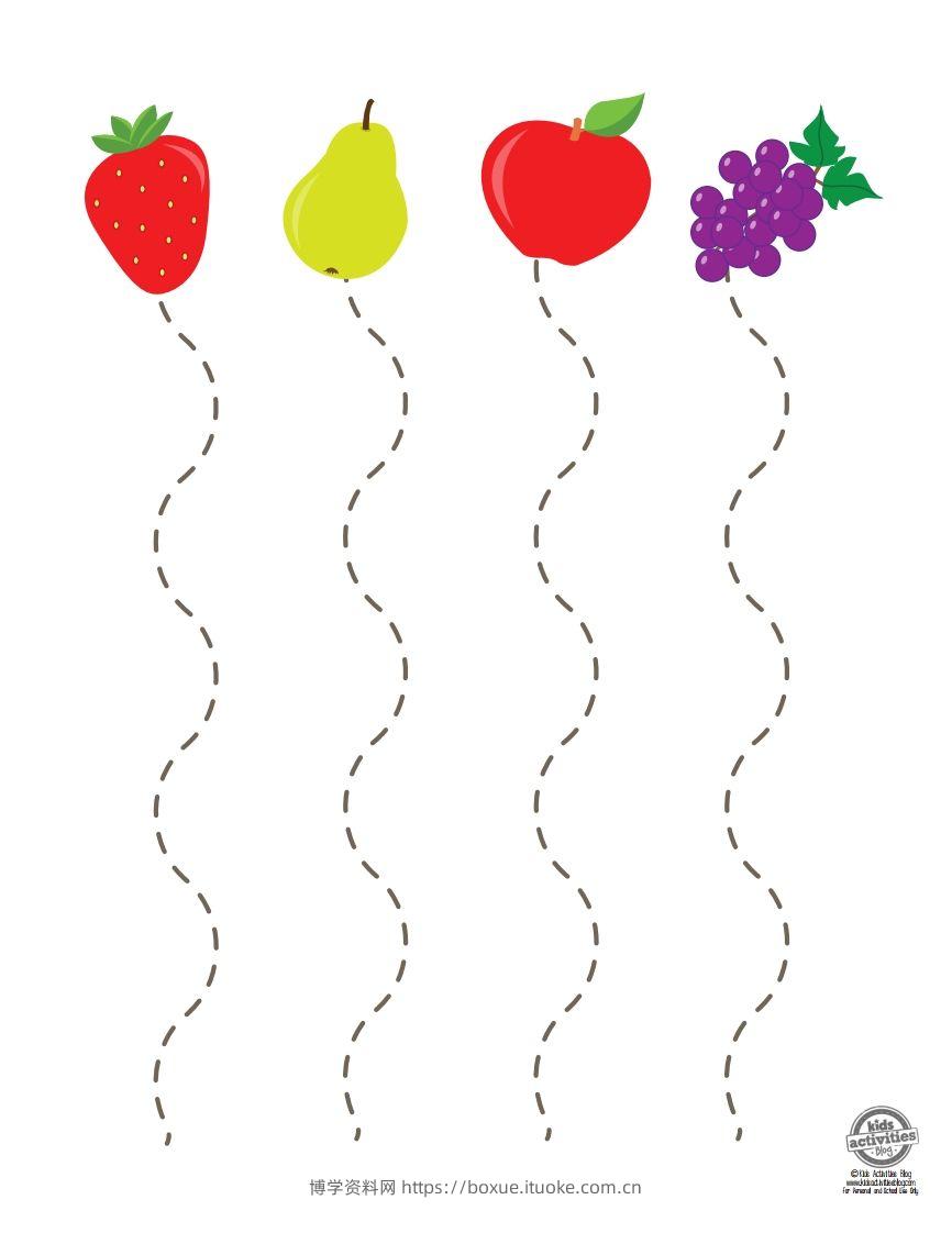 水果剪纸-博学资料网