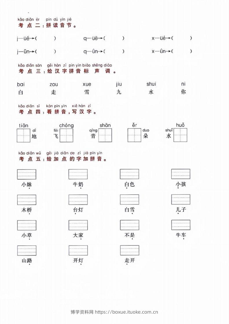 图片[2]-【拼音】汉语拼音考点通关（改版01）-博学资料网