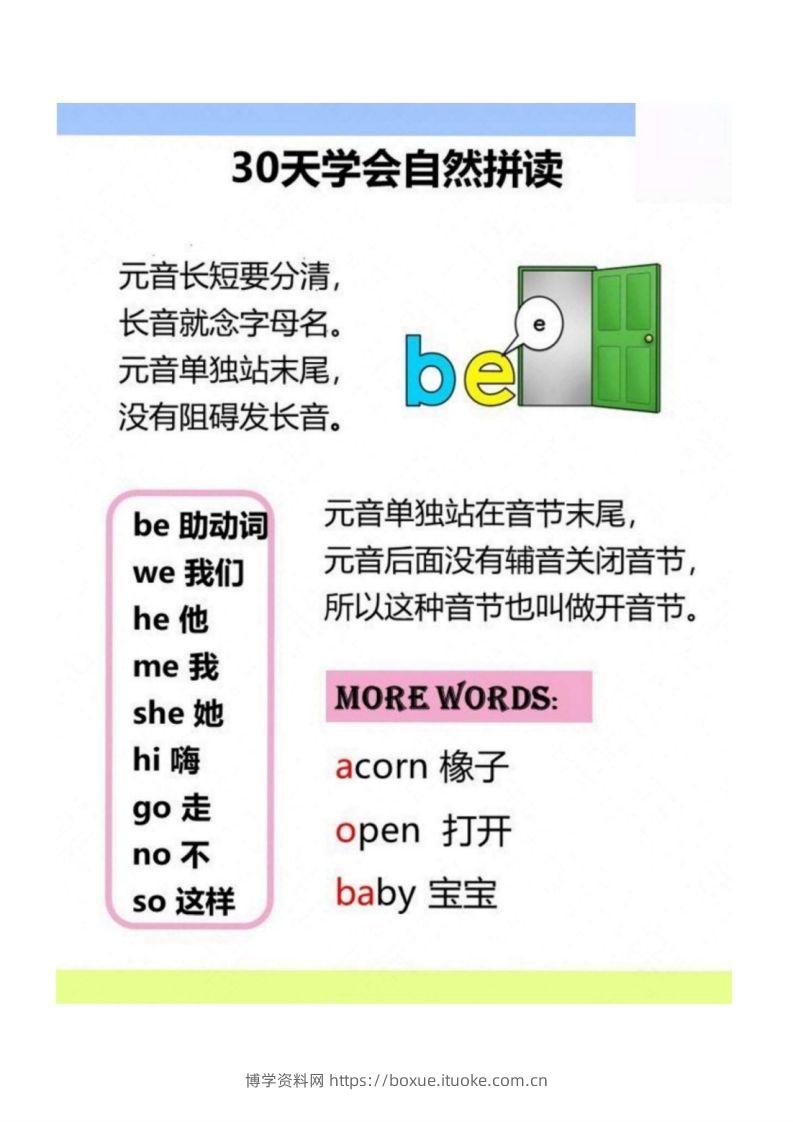图片[2]-【拼音】30天学会自然拼读_00-博学资料网